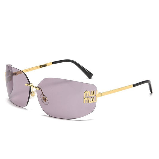 Óculos de Sol Feminino Moldura Metálica Miu Miu - Vista Frontal - Lojas LA
