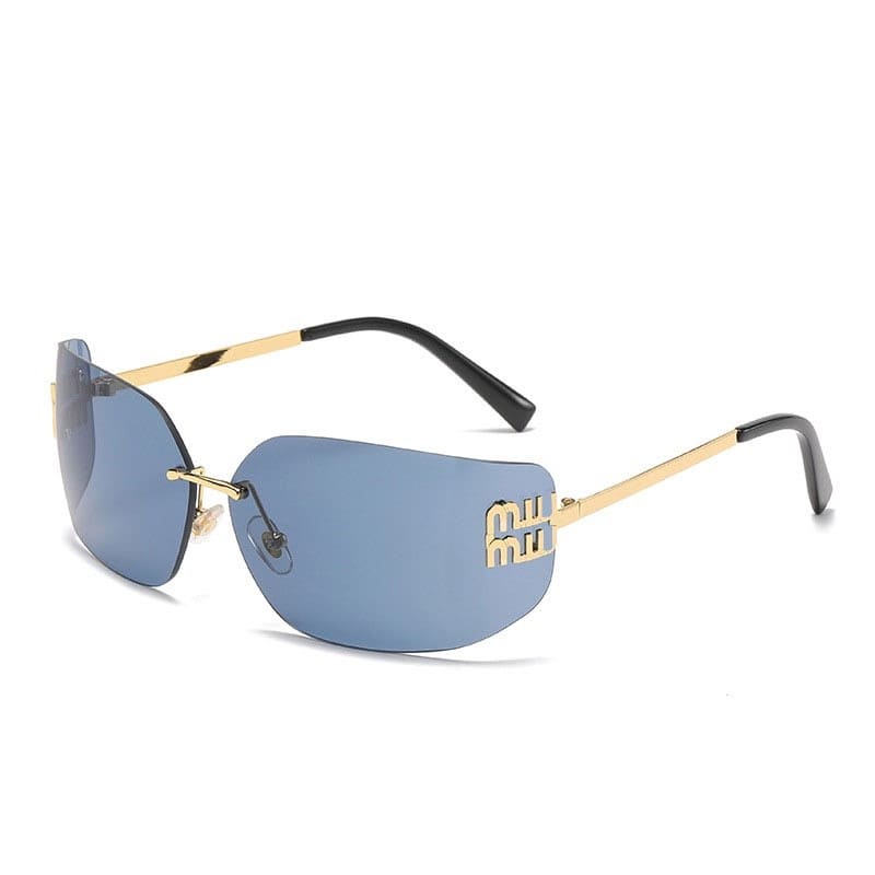 Óculos de Sol Feminino Moldura Metálica Miu Miu - Vista Completa - Lojas LA