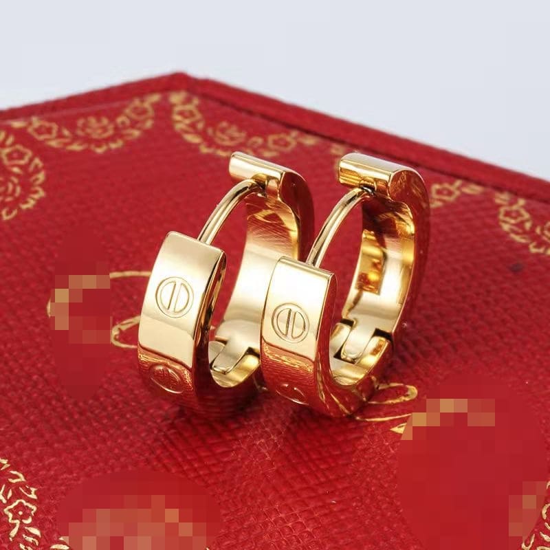 Brinco Circular Hipoalergênico Feminino - Versão Dourada - Lojas LA