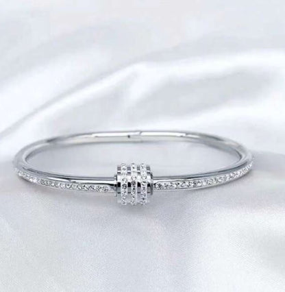 Pulseira Bracelete Feminino com Pedras - Versão Prata - Lojas LA