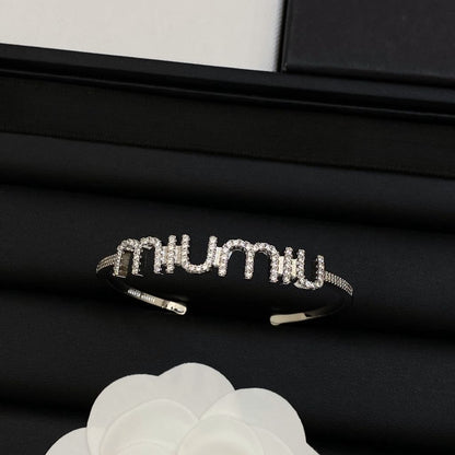 Pulseira Bracelete Feminino Miu Cobre - Versão Prata - Lojas LA