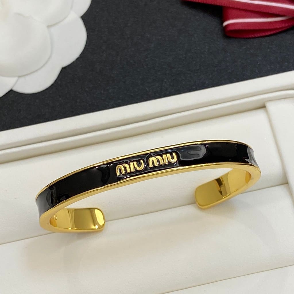 Pulseira Bracelete Feminino Miu Colorido - Versão Preta - Lojas LA