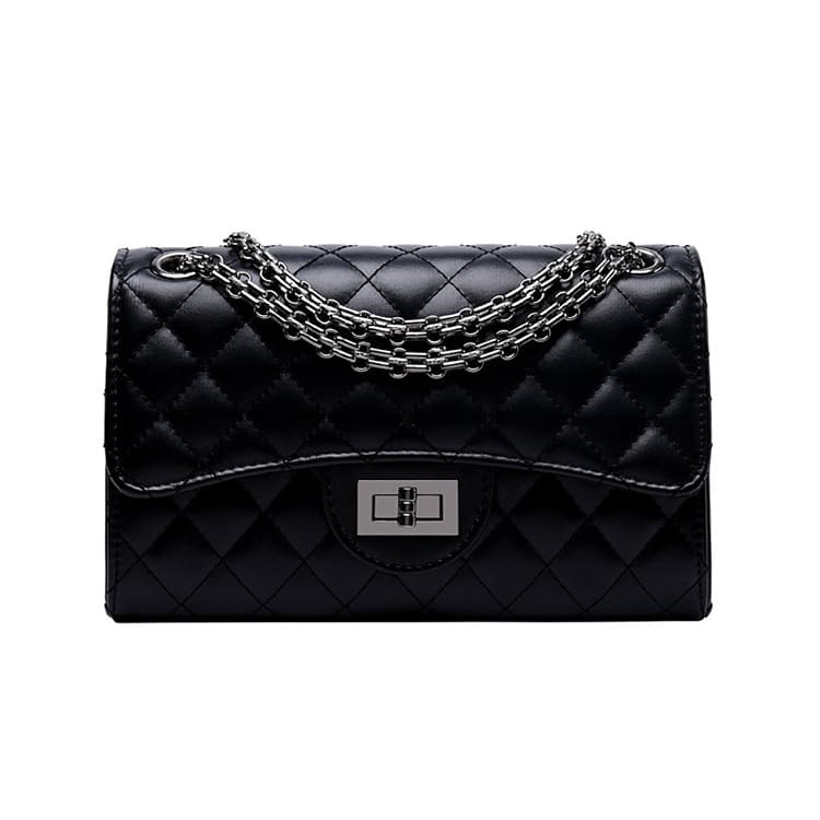 Bolsa de Couro Casual de Corrente - Detalhe Interior - Lojas LA