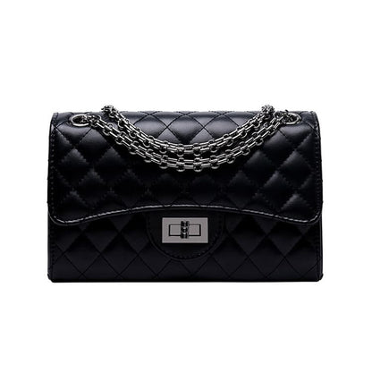 Bolsa de Couro Casual de Corrente - Detalhe Interior - Lojas LA