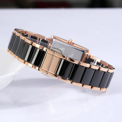 Relógio de Luxo Feminino Preto BERNY - Detalhe Mostrador - Lojas LA