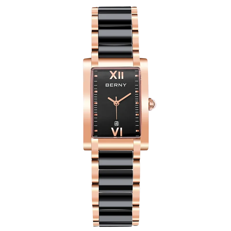 Relógio de Luxo Feminino Preto BERNY - Vista Principal - Lojas LA