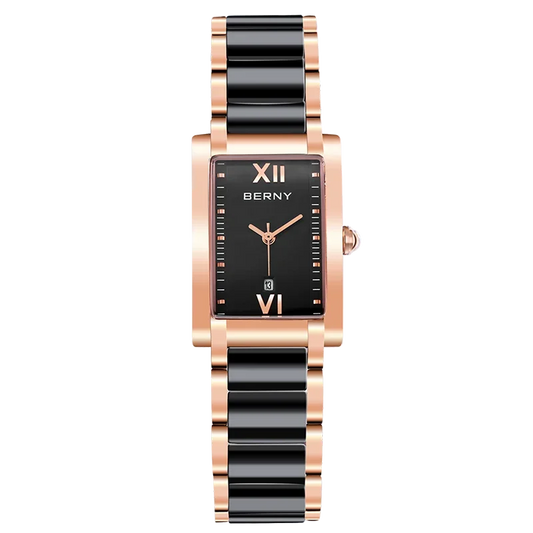 Relógio de Luxo Feminino Preto BERNY - Vista Principal - Lojas LA