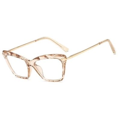 Óculos Feminino Lente Transparente Moda Vintage - Vista Frontal - Lojas LA