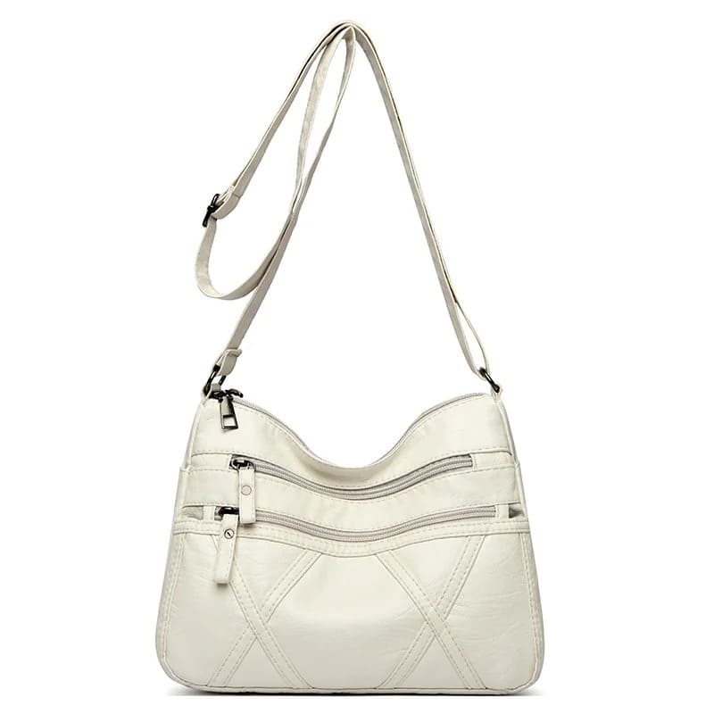 Bolsa de Couro Macio Crossbody para Mulheres - Vista Principal - Lojas LA