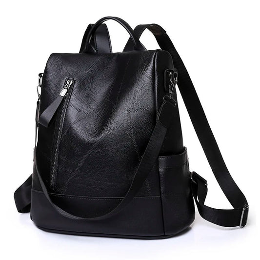 Mochila de Couro Macia para Mulheres - Vista Principal - Lojas LA