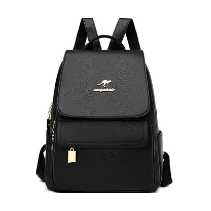 Mochila feminina couro ecológico grande capacidade — vista principal Lojas LA