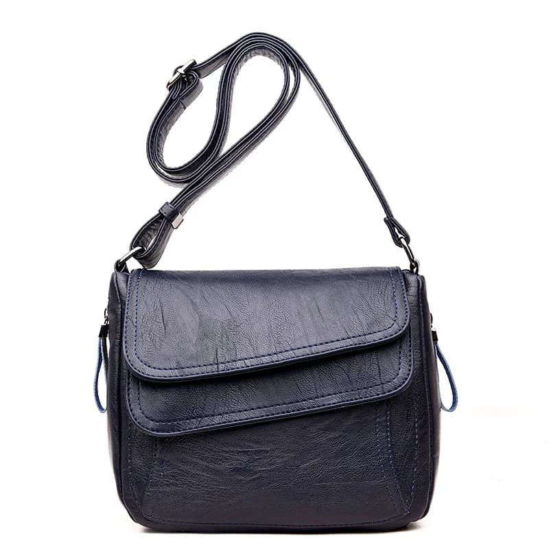 Bolsa de Couro Crossbody Alta Qualidade - Detalhe Fechamento - Lojas LA