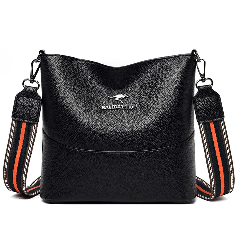 Bolsa de Couro Feminina Qualidade Premium - Detalhe Interior - Lojas LA