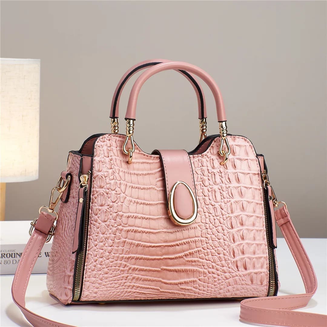 Bolsa de Couro Crocodilo Premium - Vista Principal - Lojas LA