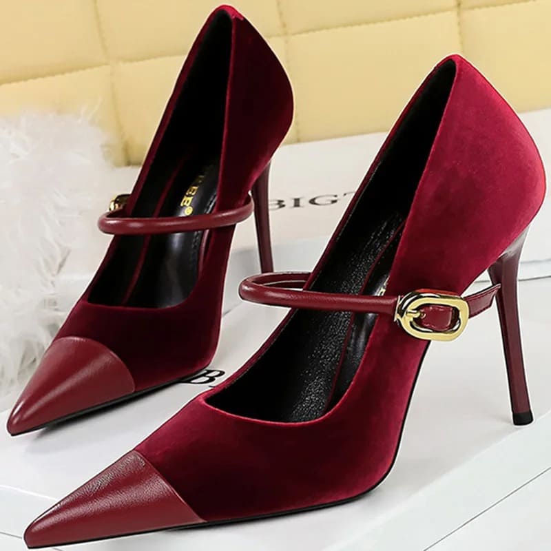 Sapato Scarpin Feminino Salto Fino Colorido Modelo VANESSA