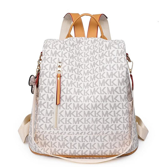 Mochila de Couro Impermeável para Mulheres - Vista Principal - Lojas LA