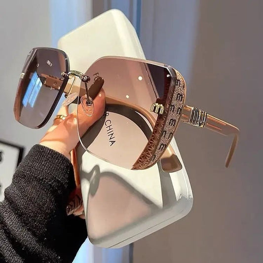 Óculos de Sol Feminino Marca de Luxo Premium - Vista Frontal - Lojas LA