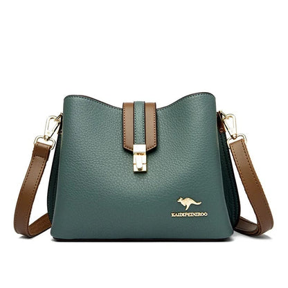 Bolsa de Couro Casual Alta Capacidade - Detalhe Alça - Lojas LA