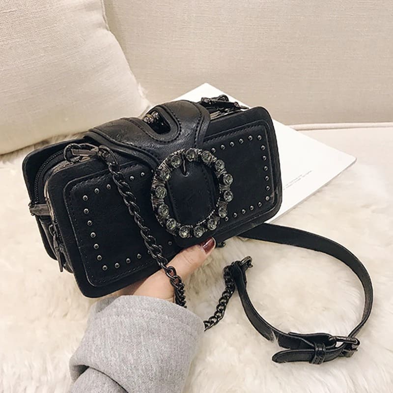 Bolsa de Couro Crossbody de Luxo - Vista Principal - Lojas LA