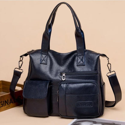 Bolsa de Luxo Crossbody de Couro - Vista Lateral - Lojas LA