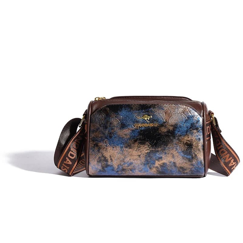 Bolsa de Couro Macio Vintage - Vista Lateral - Lojas LA
