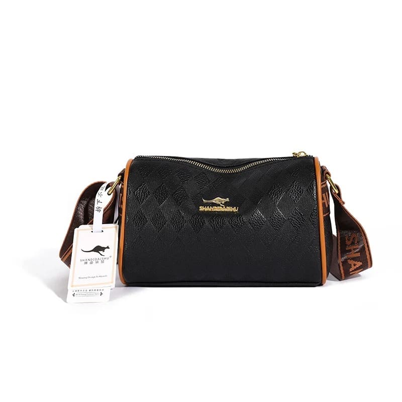 Bolsa de Couro Crossbody de Luxo Feminina - Vista Lateral - Lojas LA