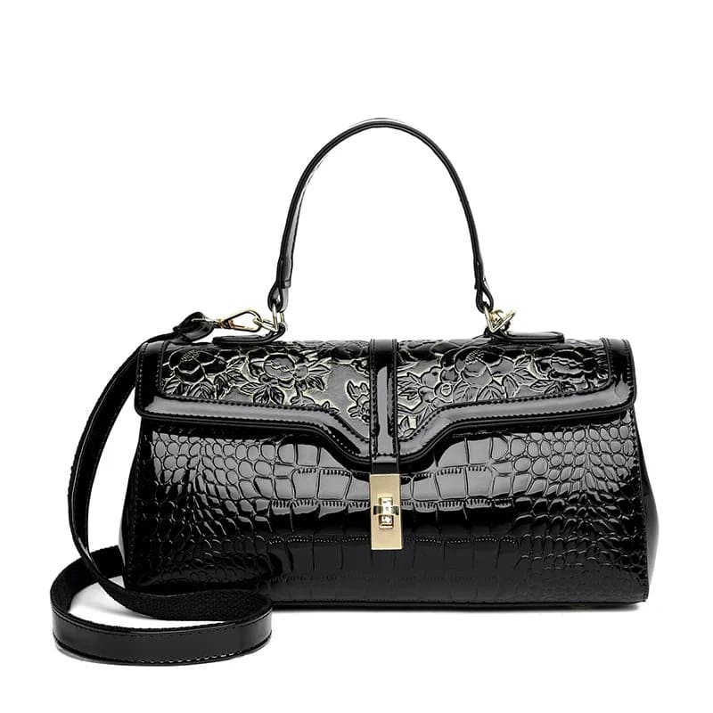 Bolsa de Couro Grande Capacidade Feminina - Detalhe Interior - Lojas LA