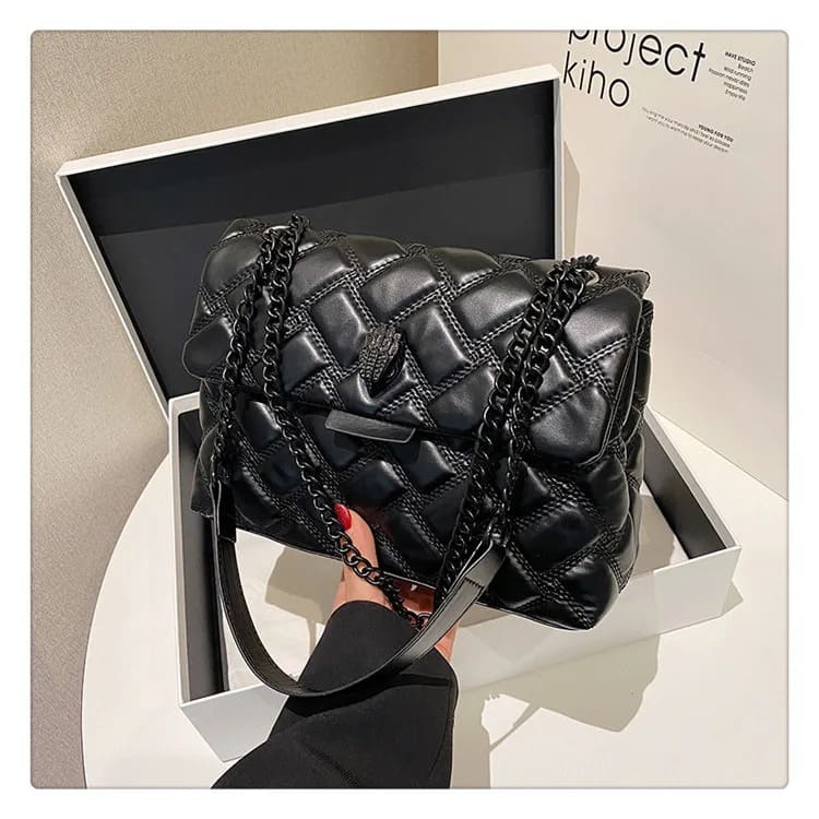 Bolsa Feminina de Couro Crossbody Luxury - Versão Marrom - Lojas LA