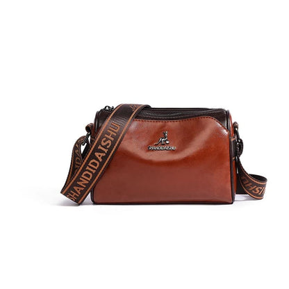 Bolsa de Ombro de Couro Genuíno para Mulheres - Detalhe Alça - Lojas LA