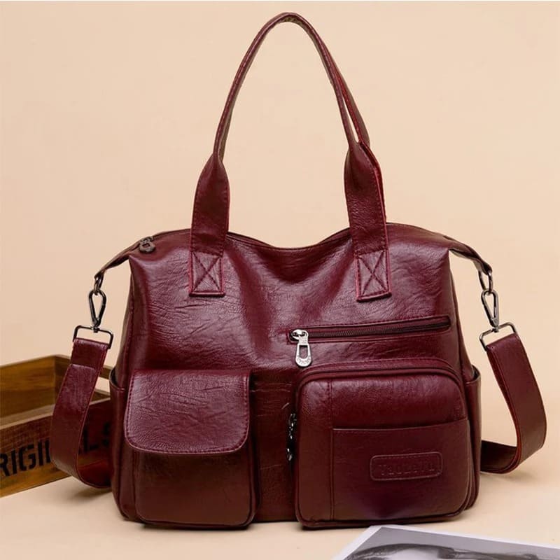 Bolsa de Luxo Crossbody de Couro - Detalhe Alça - Lojas LA