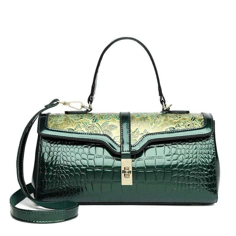 Bolsa de Couro Grande Capacidade Feminina - Vista Lateral - Lojas LA