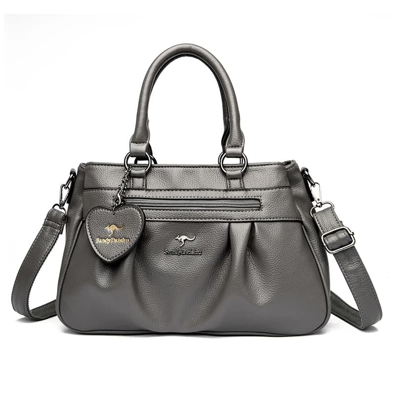 Bolsa de Couro Feminina Moda Atual - Detalhe Alça - Lojas LA