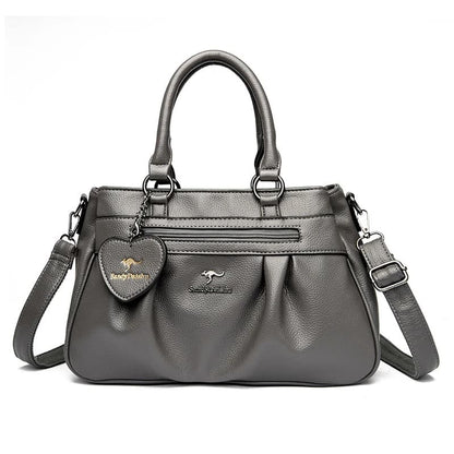 Bolsa de Couro Feminina Moda Atual - Detalhe Alça - Lojas LA