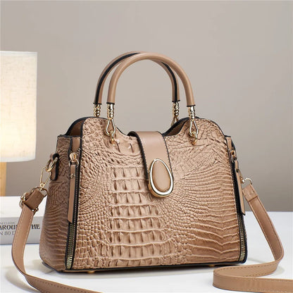 Bolsa de Couro Crocodilo Premium - Detalhe Textura - Lojas LA