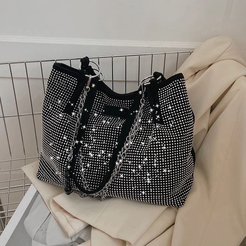 Bolsa Feminina de Luxo Grande Capacidade - Detalhe Alça - Lojas LA