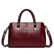 Bolsa de Couro de Luxo Crossbody 3 Camadas