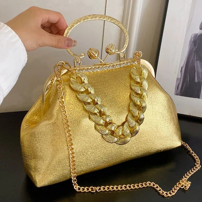 Bolsa Feminina de Couro Ecológico Luxury - Vista Lateral - Lojas LA