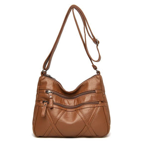 Bolsa de Couro Macio Crossbody para Mulheres