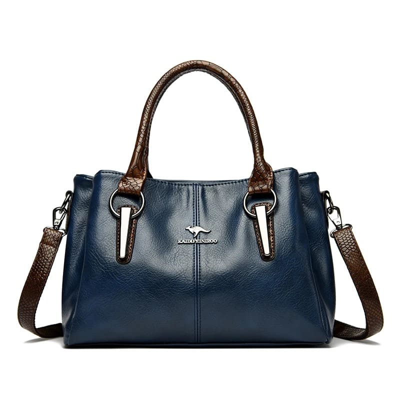 Bolsa de Couro Macio Retrô Alta Qualidade - Detalhe Interior - Lojas LA