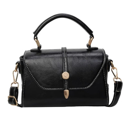 Bolsa de Couro Feminina Alta Qualidade - Detalhe Fechamento - Lojas LA