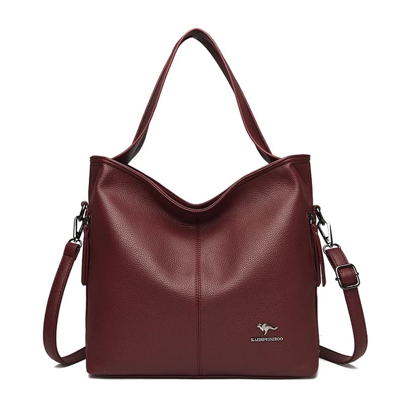 Bolsa de Couro de Luxo Crossbody Para Mulheres - Detalhe Alça - Lojas LA