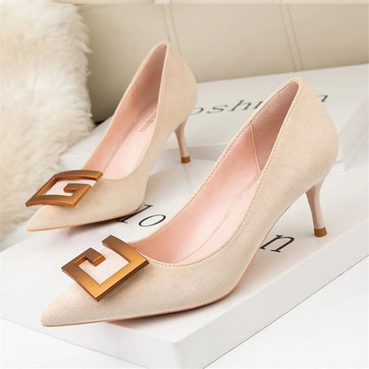 Sapato Feminino de Salto Alto Fino Modelo GALYSTEU