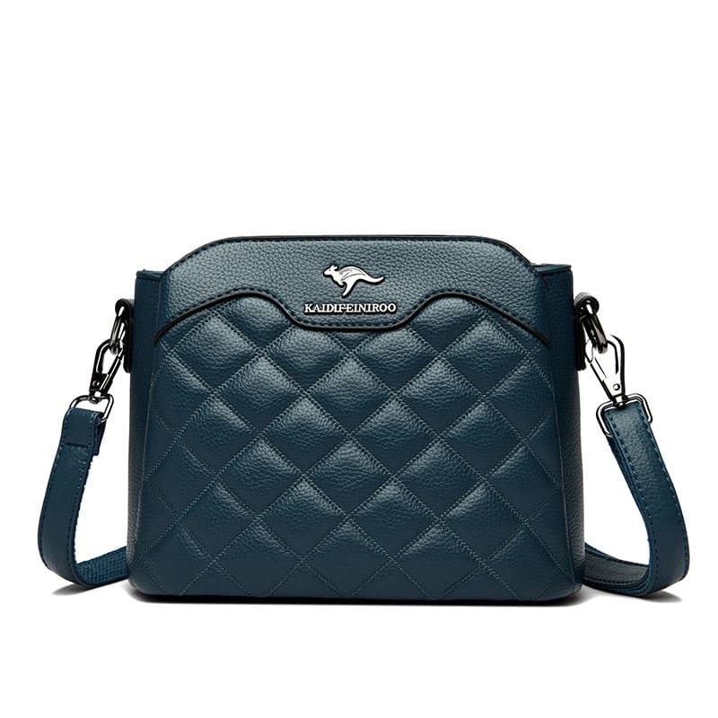 Bolsa Crossbody de Couro Macio Alta Qualidade - Detalhe Interior - Lojas LA
