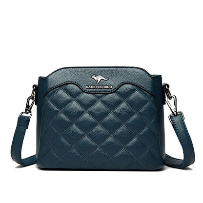 Bolsa Crossbody de Couro Macio Alta Qualidade - Detalhe Interior - Lojas LA