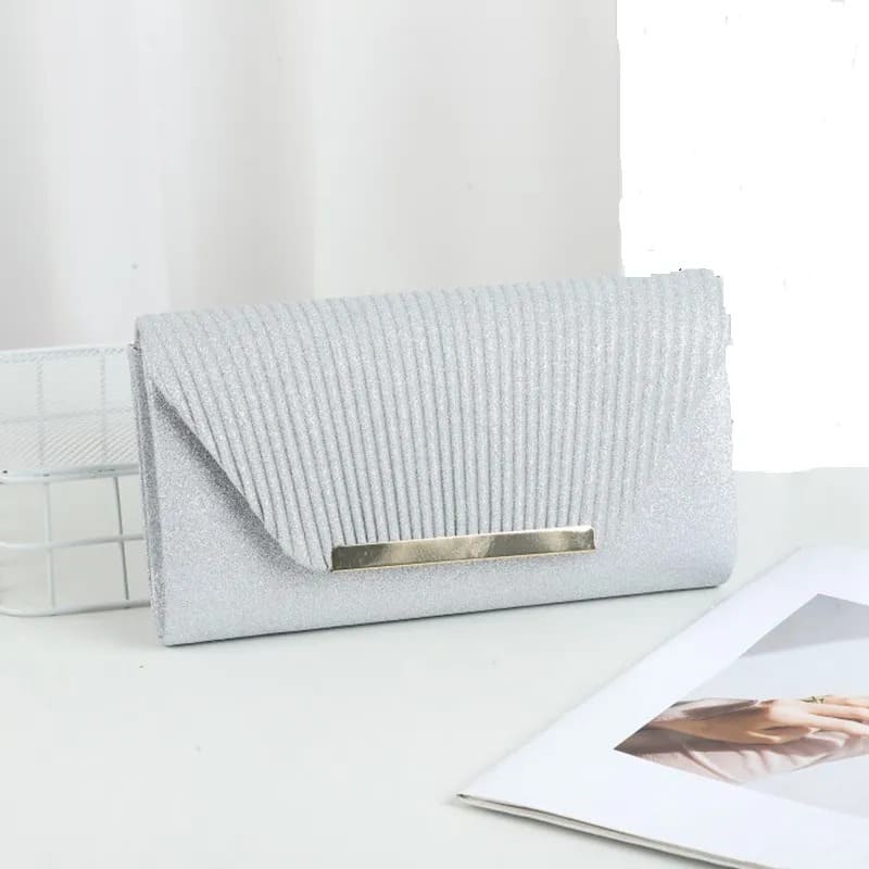Bolsa Pequena Com Strass de Luxo - Vista Lateral - Lojas LA