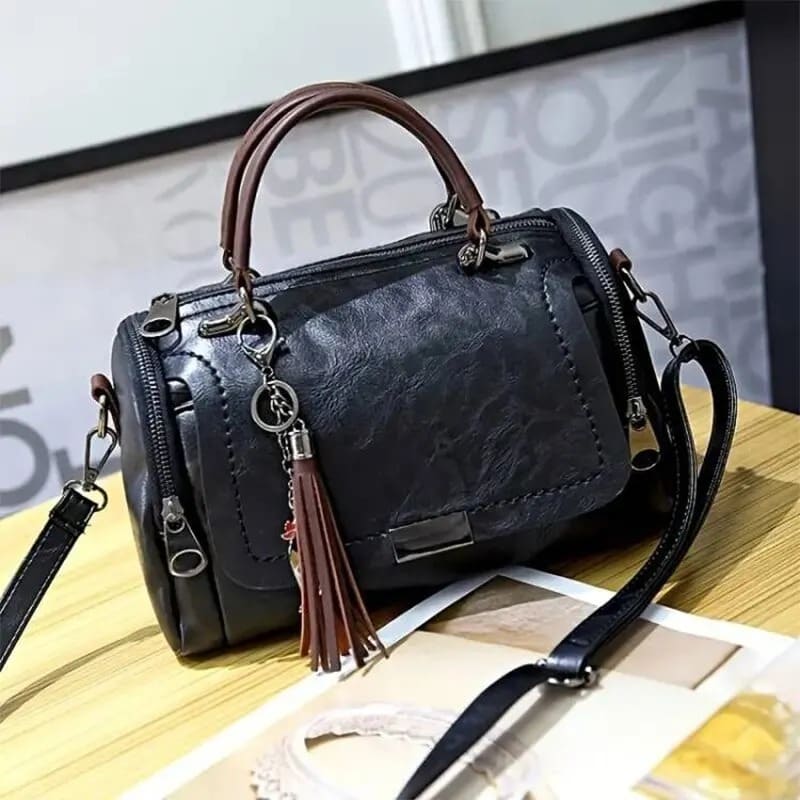 Bolsa Feminina em Couro Ecológico - Vista Lateral - Lojas LA