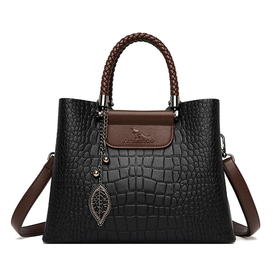 Bolsa de Couro Feminina de Luxo - Detalhe Alça - Lojas LA