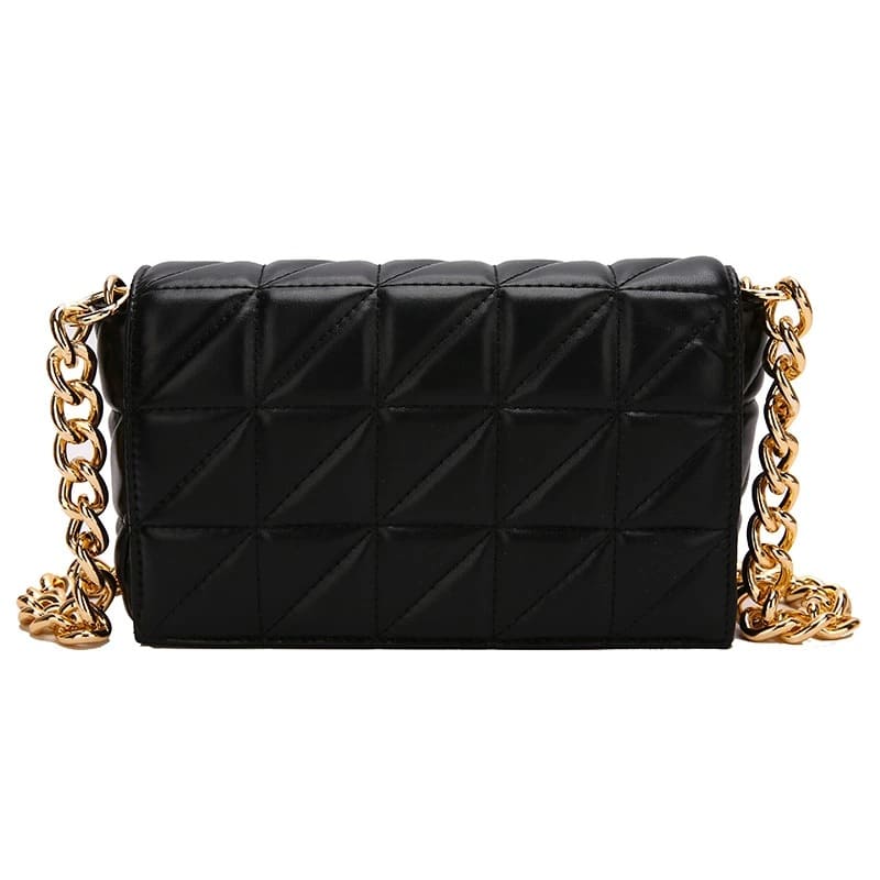 Bolsa Feminina Couro Ecológico com Corrente - Versão Laranja - Lojas LA