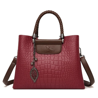 Bolsa de Couro Feminina de Luxo - Vista Lateral - Lojas LA