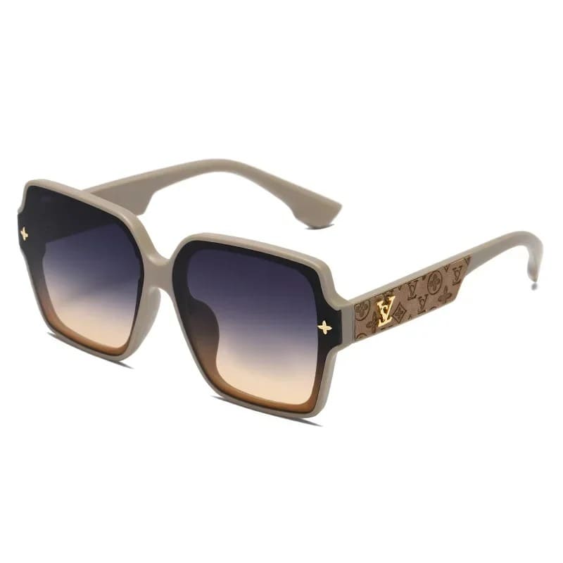Óculos de Sol Feminino Quadrado Moda Vintage UV400 - Vista Lateral - Lojas LA